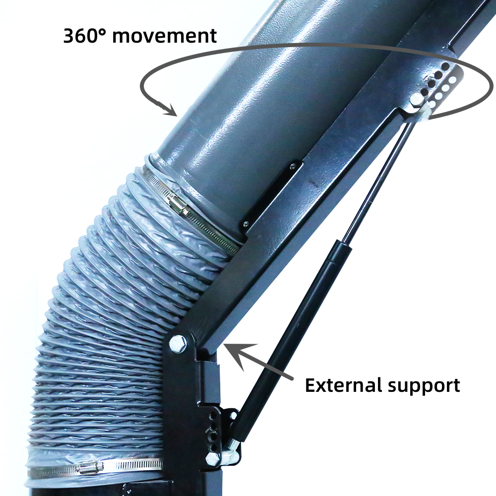 welding fume extractor arm